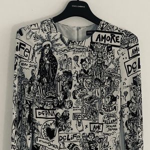 Dolce & Gabbana printed midi dress Size 40